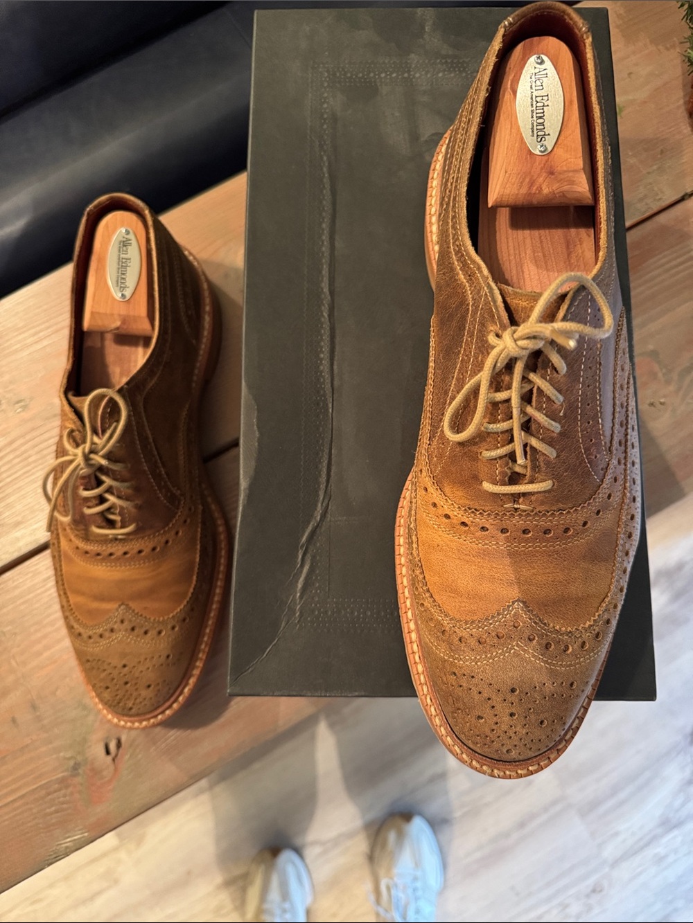 Allen Edmonds Mctavish size 9.5 brown leather - Picture 2 of 8